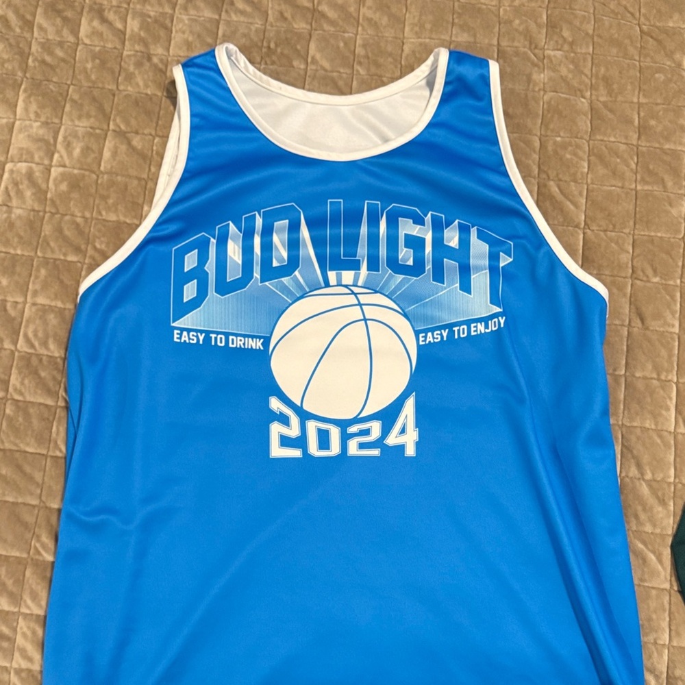 Bud Light basketball jersey